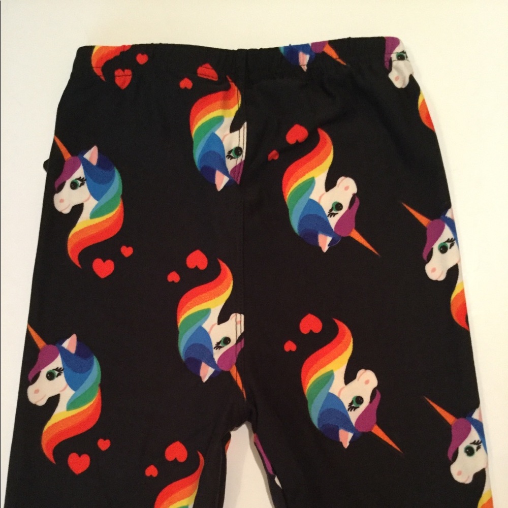 🌟qSOLD⭐️Kids rainbow unicorn leggings S/M Vari